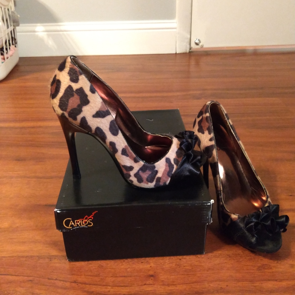 Carlos Santana Leopard Shoes